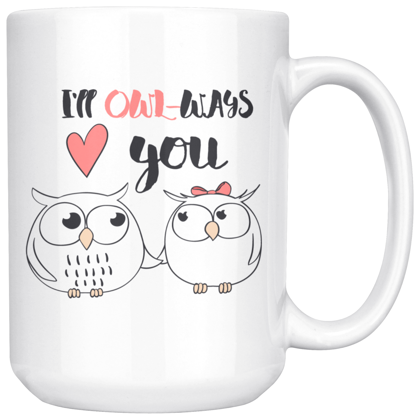 Owl Mug-Couples Valentine Coffee Mug