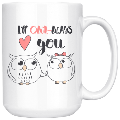 Owl Mug-Couples Valentine Coffee Mug