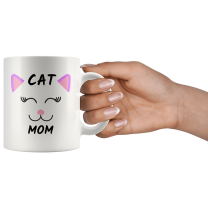 Cat mom Gift for women Coffee mug Cat lover Cute Cat gift  Cat lady owner Tea cup Custom Ceramic