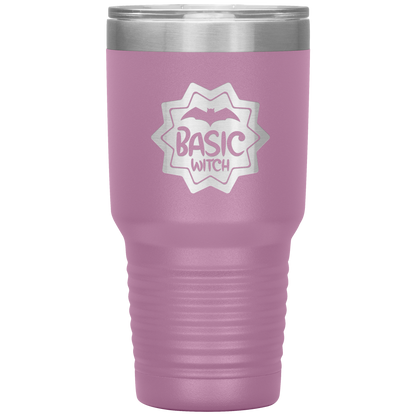 Halloween Tumbler Basic Witch Funny Tumbler 30 oz Insulated Tumbler Mug Cup Gift