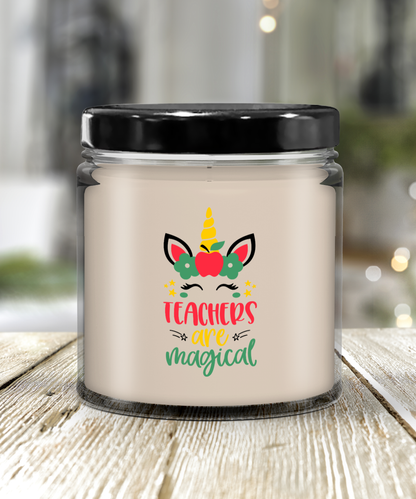 Teacher Candle Gift Cute Funny Soy Vanilla Container
