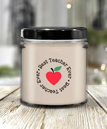 Candle Gift for Teacher Best Teacher Soy Vanilla