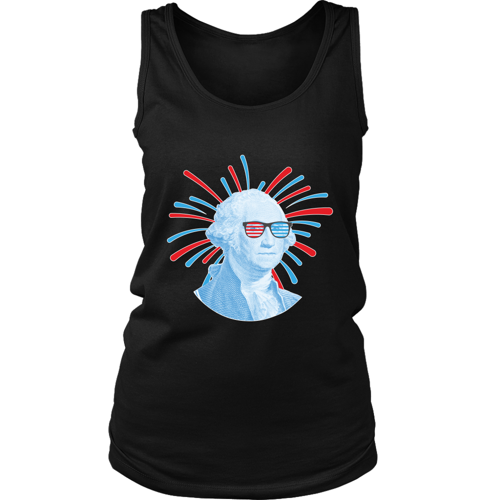 Women's 4th of July Tank Top Red White Blue