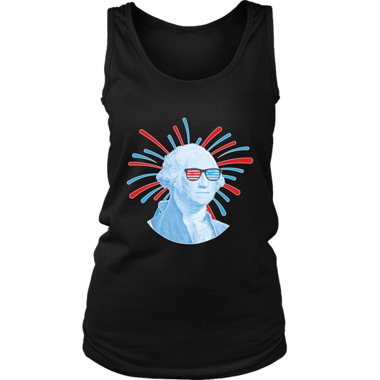 Women's 4th of July Tank Top Red White Blue
