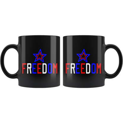 4th of July Coffee mugs Red White Blue Freedom Mug Coffee Mug Gift Independence Day