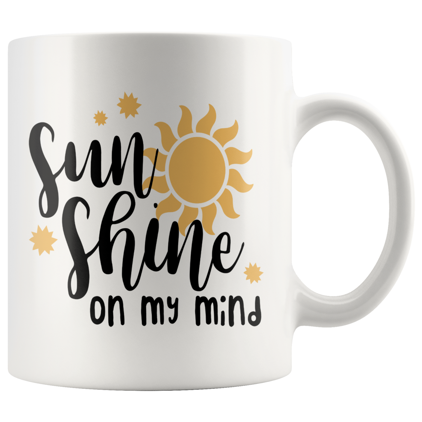 Sunshine on my mind Summer coffee mug home decor Funny custom Graphic coffee cup