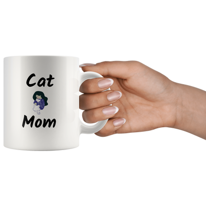 Cat Mom Coffee Mug Birthday gift Cat owner gift Cat lover Mug Ceramic Custom Cat Mom gift