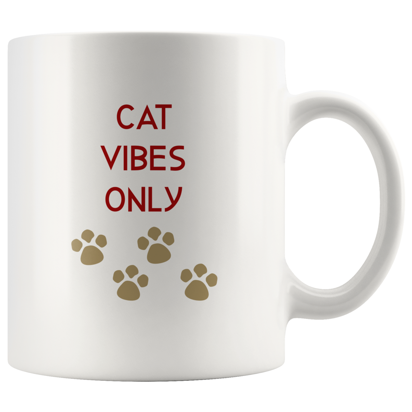 Cat Vibes Only Coffee Mug Cat Gift for Her Him Cat Lover Gift Cat Mug Funny Custom Mug