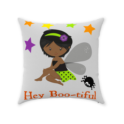 Hey Bootiful Halloween Throw Pillows For Black Girls Halloween Gift Throw Pillow Cover