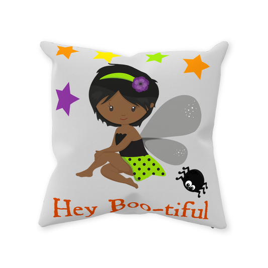 Hey Bootiful Halloween Throw Pillows For Black Girls Halloween Gift Throw Pillow Cover