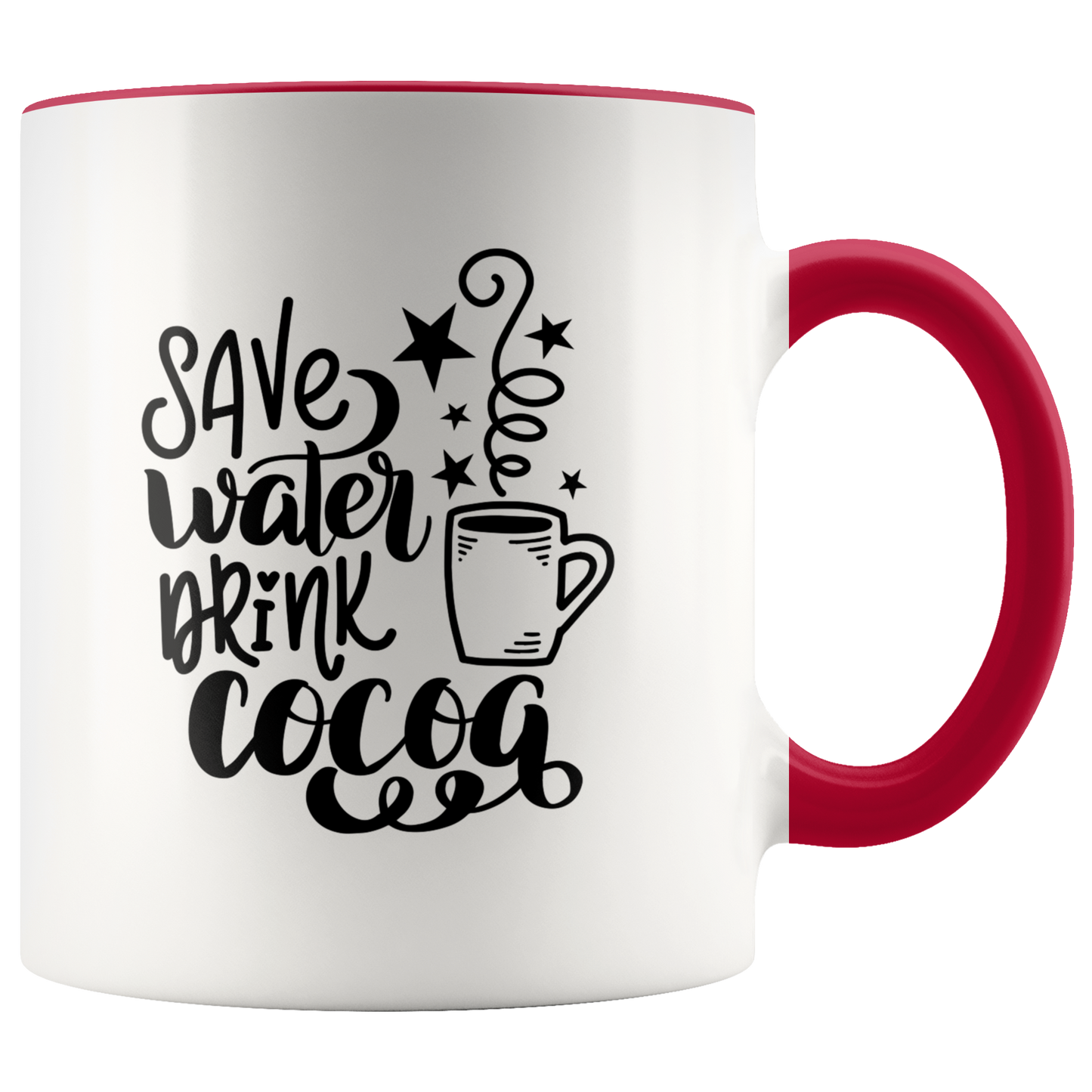 Hot Cocoa Mug Gift for Her Him Ceramic Mug  Funny Mug