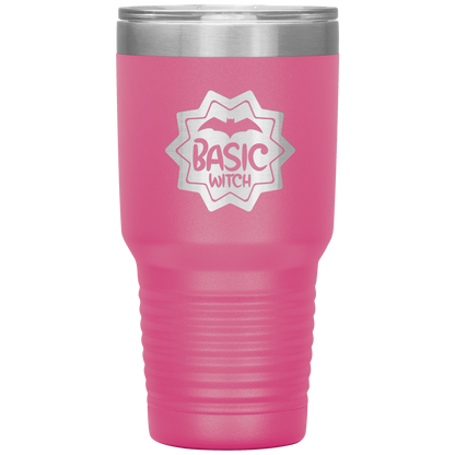 Halloween Tumbler Basic Witch Funny Tumbler 30 oz Insulated Tumbler Mug Cup Gift