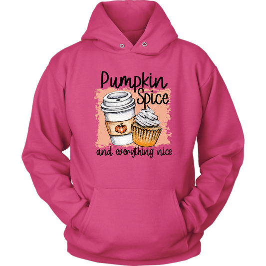 Pumpkin Spice And Everything Nice Hoodie for Women Fall Clothing Winter Hoodie Custom