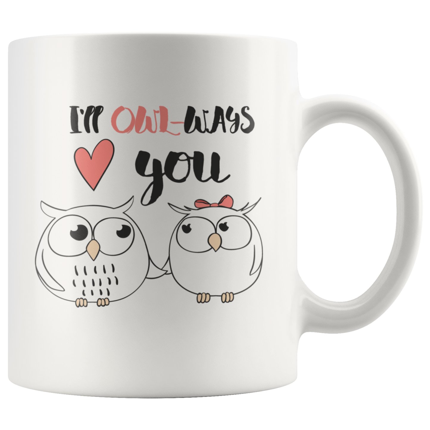 Owl Mug-Couples Valentine Coffee Mug