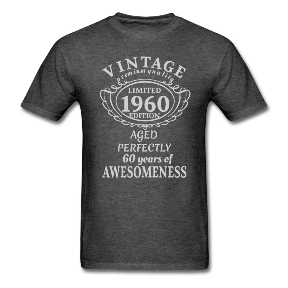 70th Birthday T-Shirt for Men Women Birthday Shirt Gift Funny Shirt - heather black