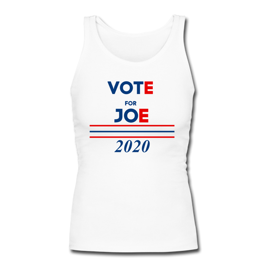 Vote for Joe Biden Election 2020 Women's Longer Length Fitted Tank Top - white