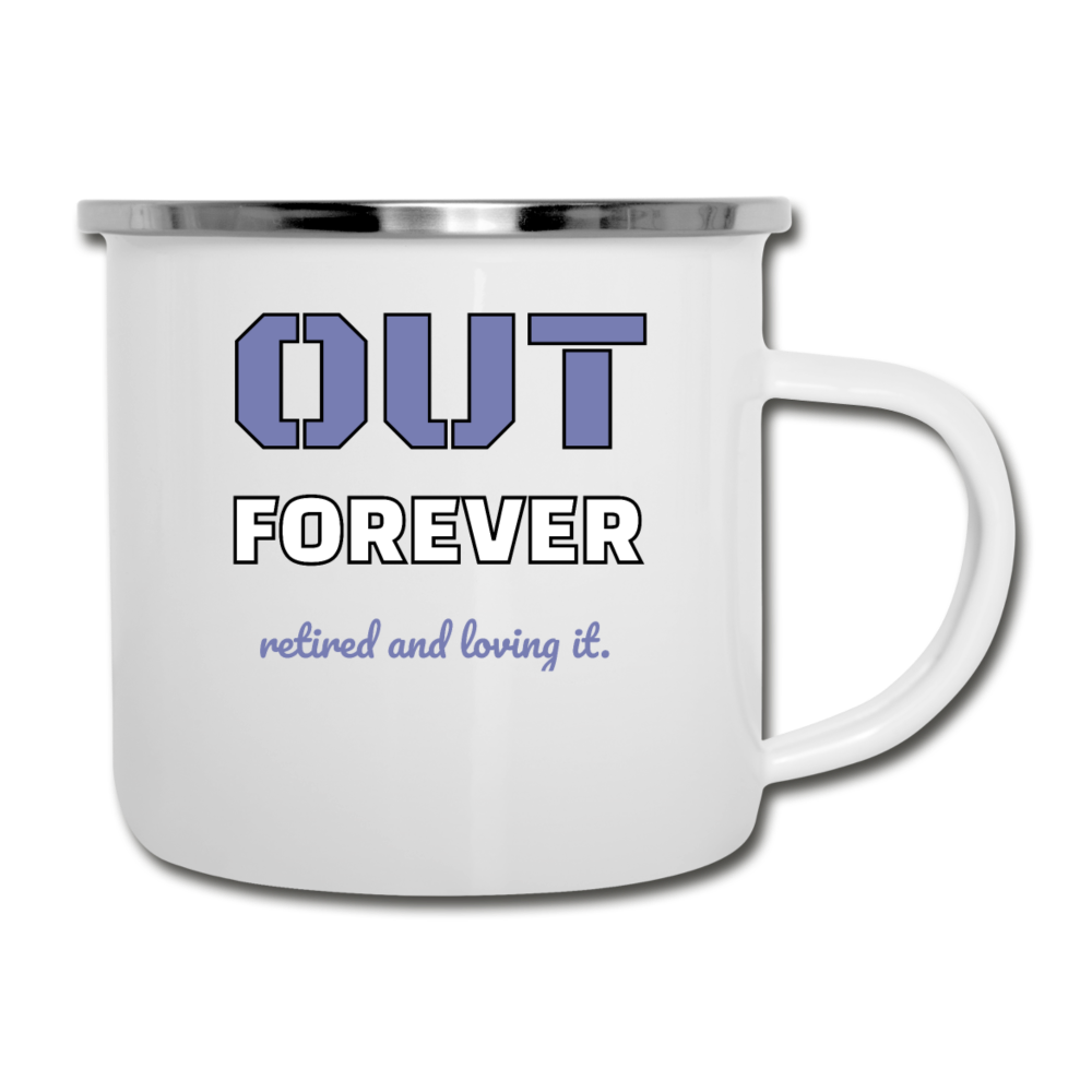 Retirement Camper Mug, Camper Cup Gift For Camper, Hiker - white