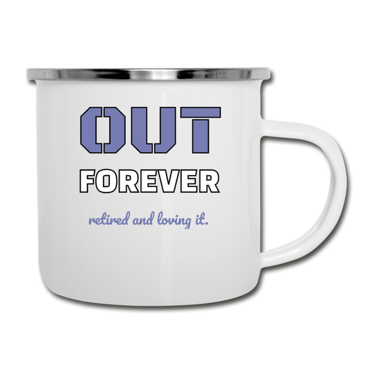 Retirement Camper Mug, Camper Cup Gift For Camper, Hiker - white