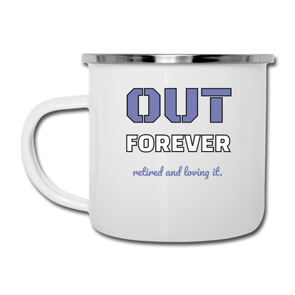 Retirement Camper Mug, Camper Cup Gift For Camper, Hiker - white