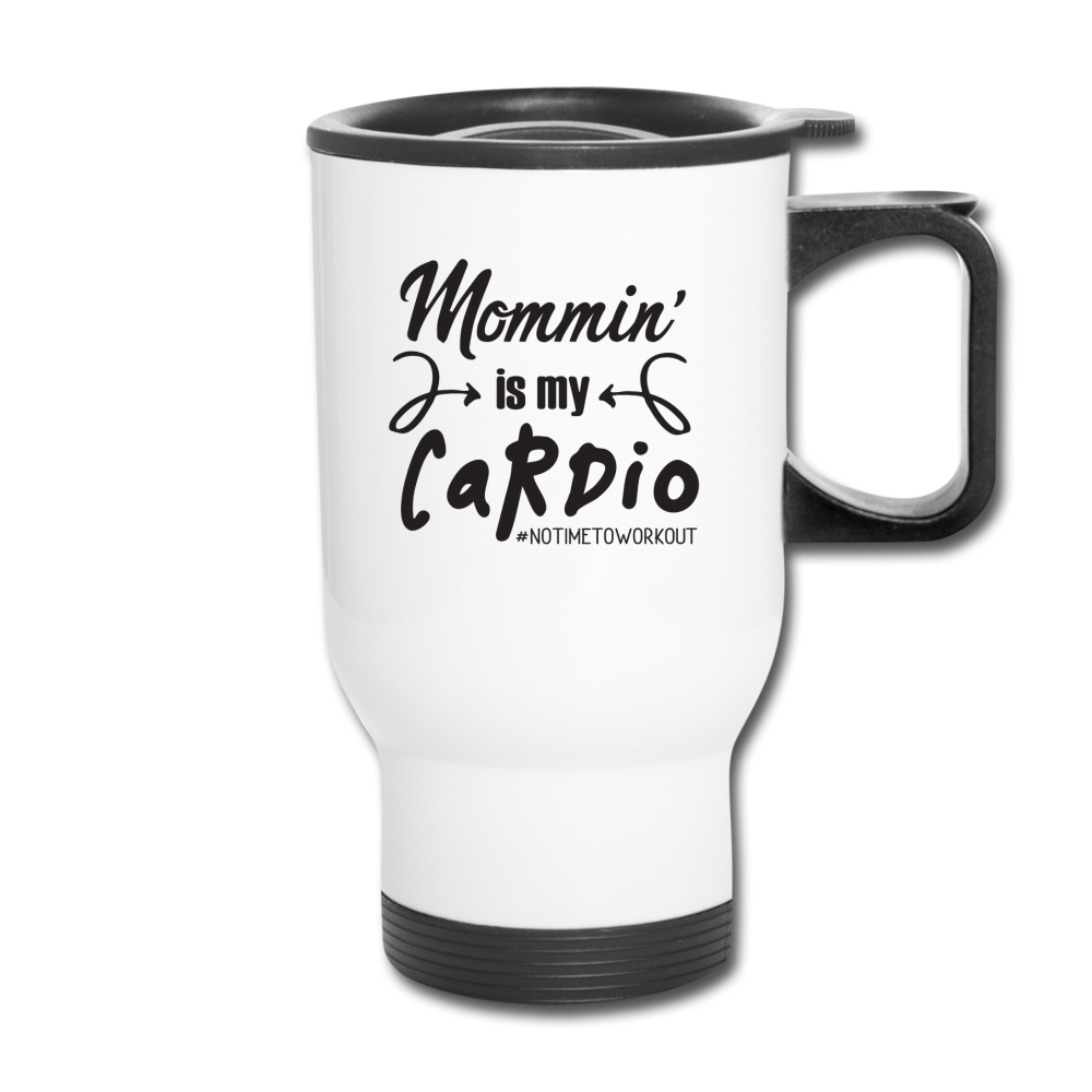 travel mug, travel cup, funny travel mug,insulated cup - white