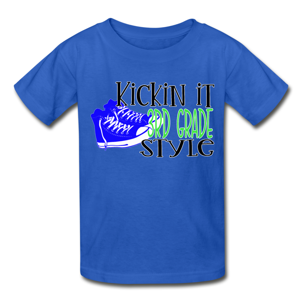 Boys Back to School Shirt Gildan Ultra Cotton Youth T-Shirt - royal blue