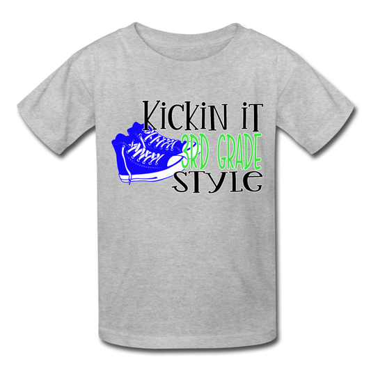 Boys Back to School Shirt Gildan Ultra Cotton Youth T-Shirt - heather gray