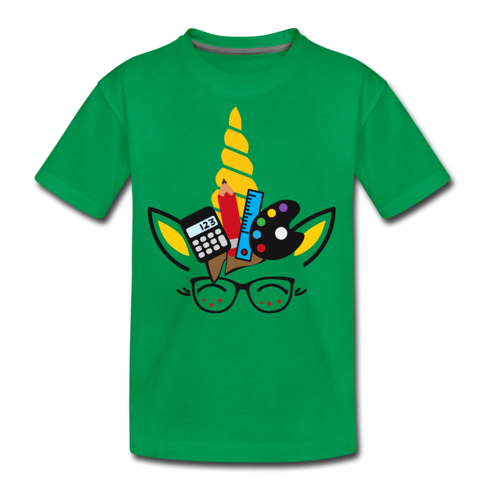Kids' Back To School Premium T-Shirt - kelly green