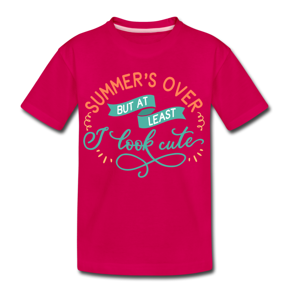 Girls Back to Schoo Shirt Funny Premium T-Shirt - dark pink