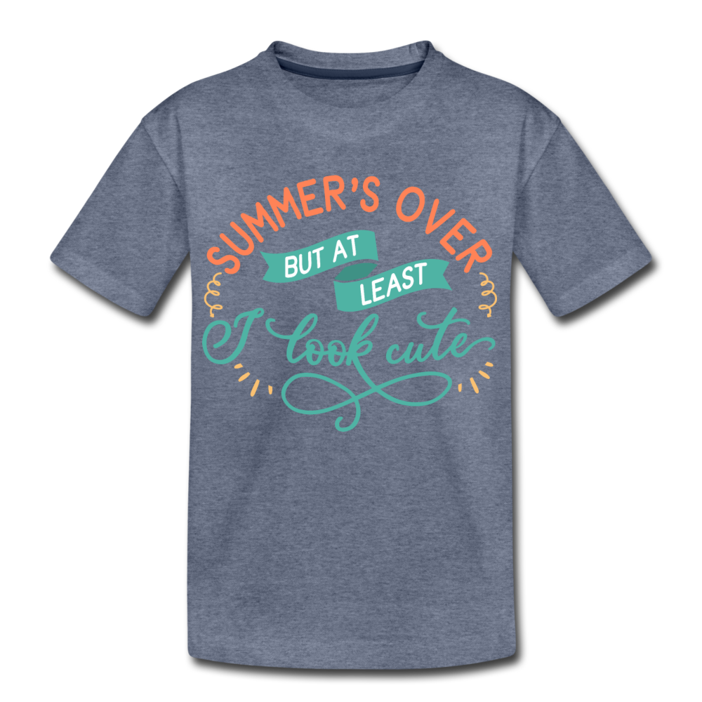 Girls Back to Schoo Shirt Funny Premium T-Shirt - heather blue