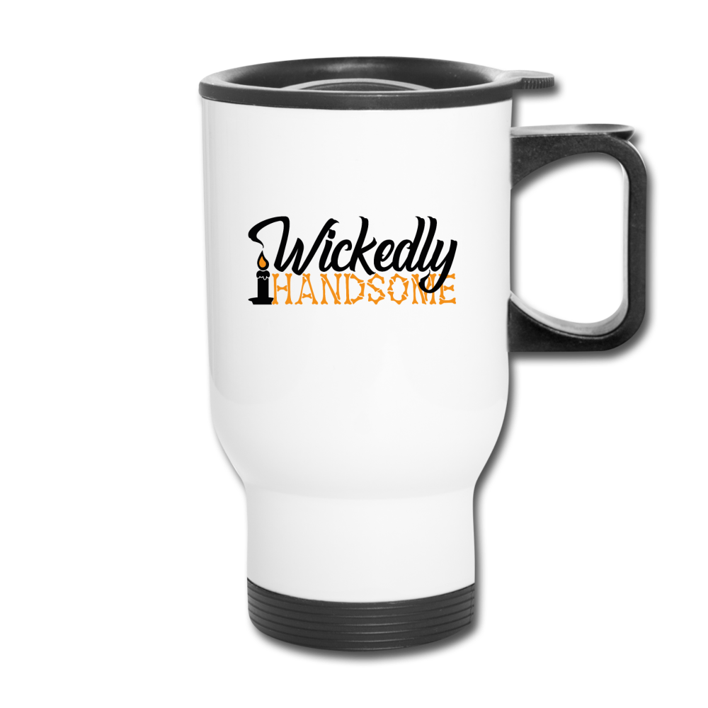 Halloween Travel Mug Travel Coffee Mug Funny Insulated Mug - white