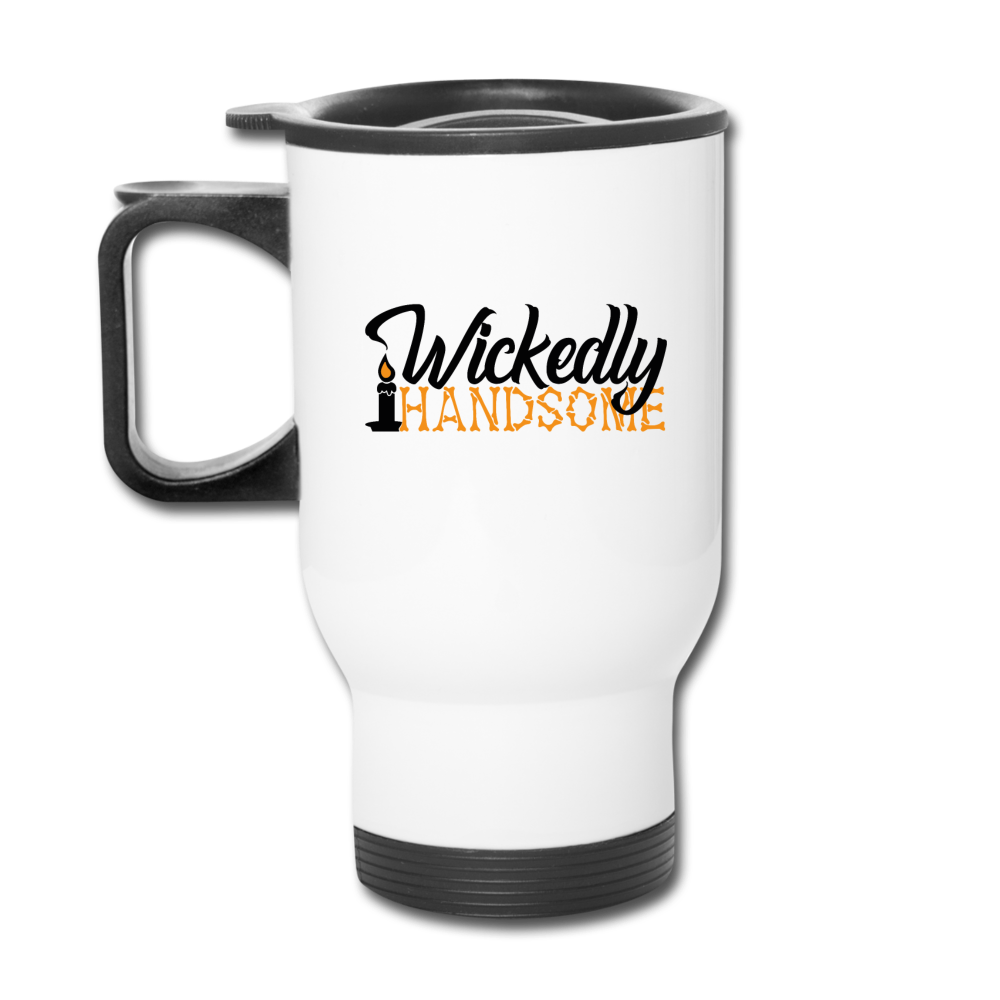 Halloween Travel Mug Travel Coffee Mug Funny Insulated Mug - white