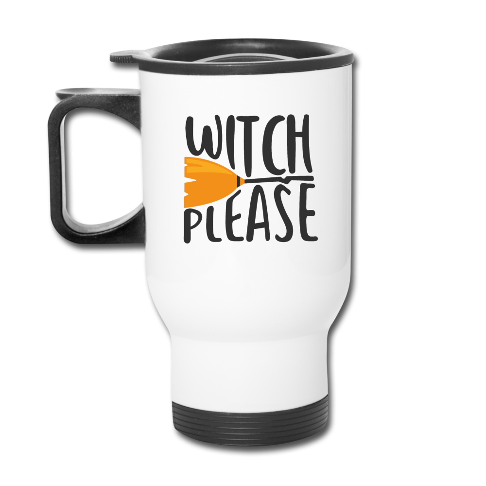 Halloween Travel Mug Travel Coffee Mug Insulated Cup - white