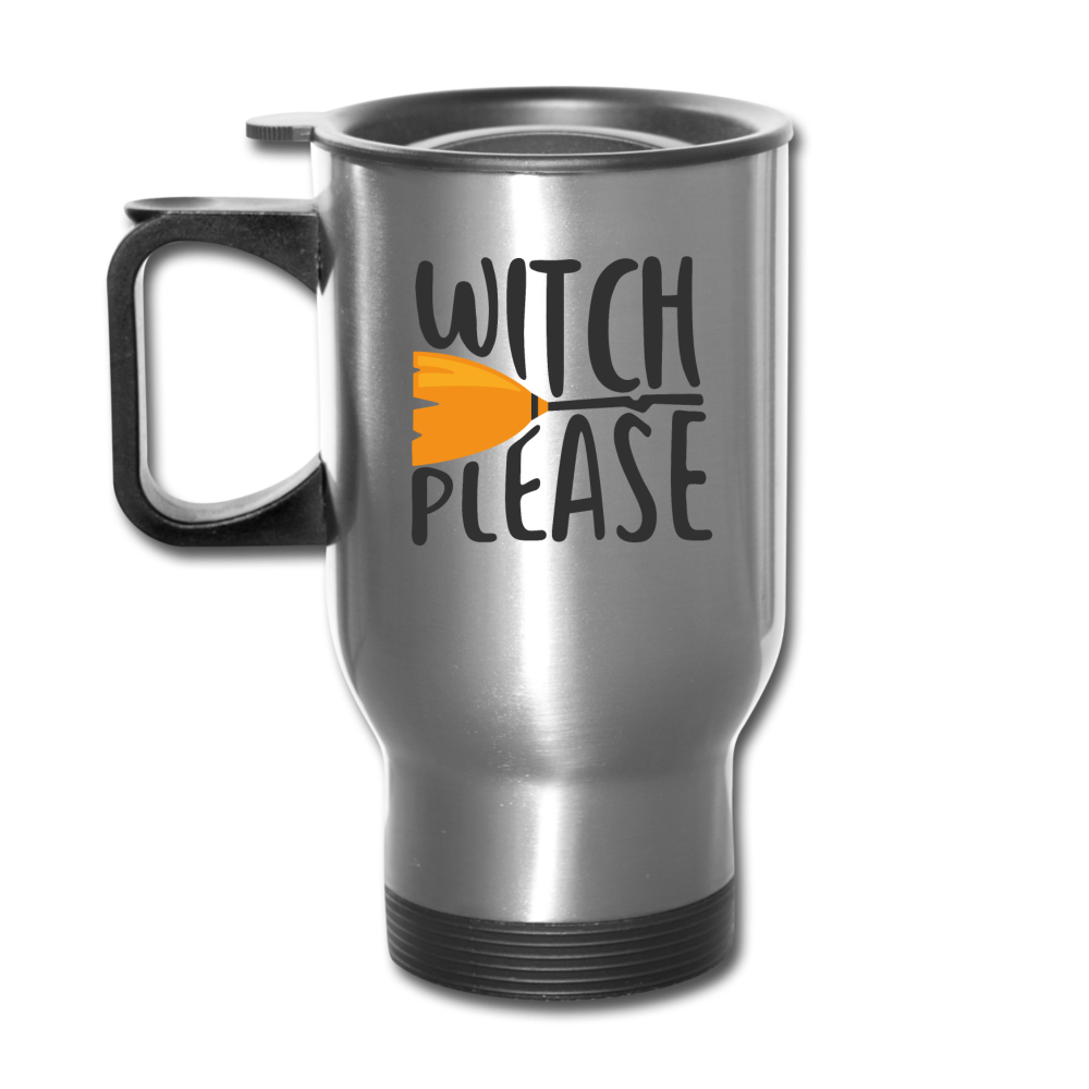 Halloween Travel Mug Travel Coffee Mug Insulated Cup - silver