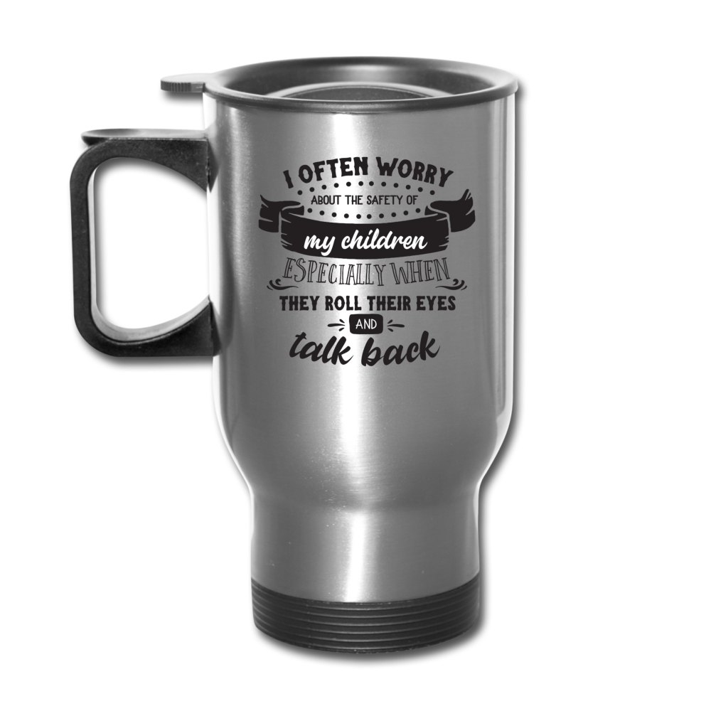 Travel Mug Funny Travel Mug Travel Coffee Mug Insulated - silver