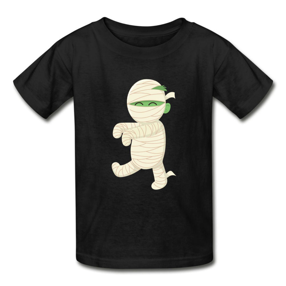 Kids Halloween Tshirt, Funny Mummy Shirt, Gildan Ultra Cotton Youth T-Shirt - black