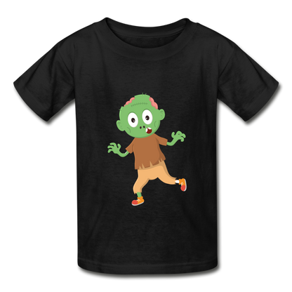 Kids Halloween Tshirt, Funny Monster Shirt, Gildan Ultra Cotton Youth T-Shirt - black