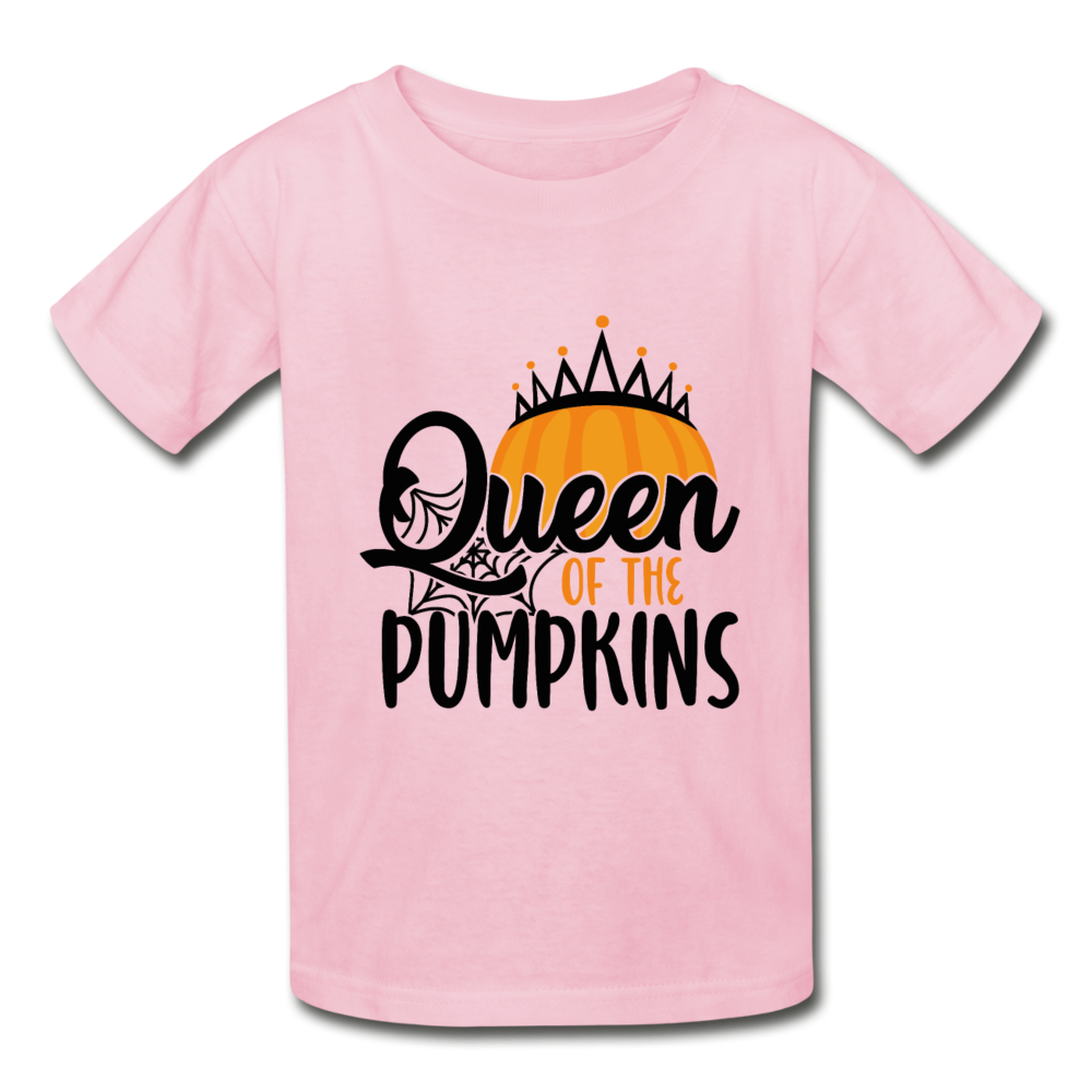Kids Halloween Tshirt, Funny Monster Shirt, Gildan Ultra Cotton Youth T-Shirt - light pink