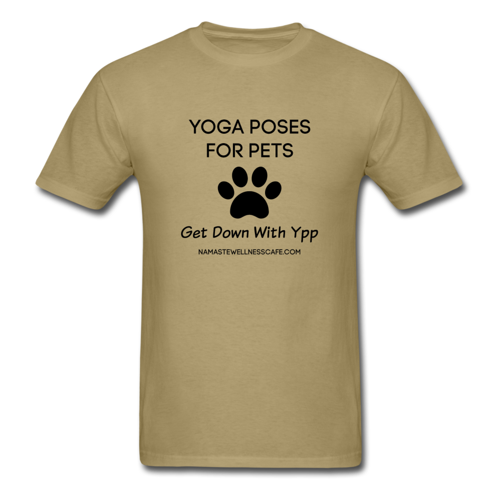 Yoga Shirt for Men Women Fitness Pet Lover - khaki
