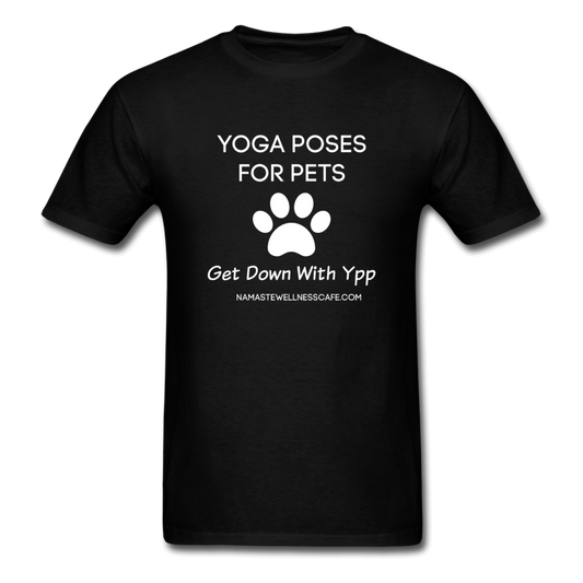 Yoga Shirt, Yoga Poses For Pets Tshirt, Yoga Gifts Yoga Fitness - black