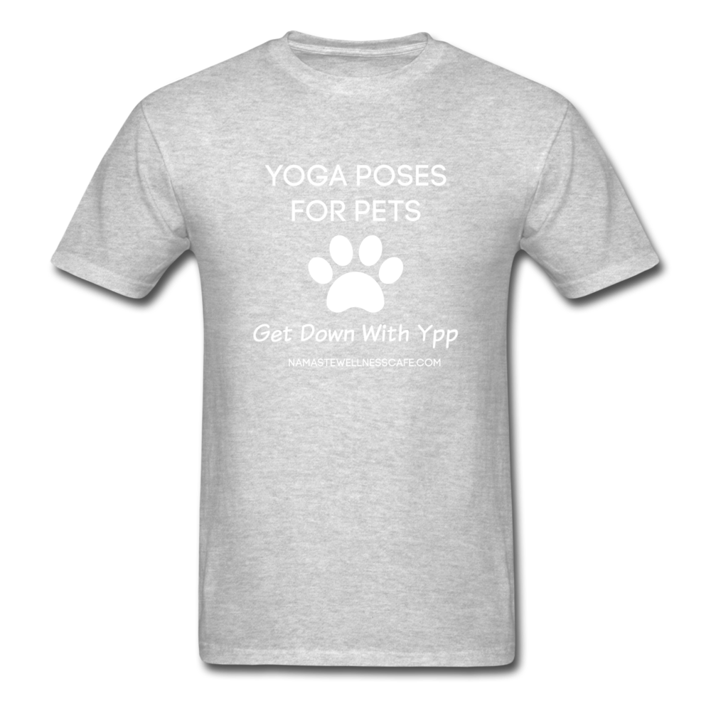 Yoga Shirt, Yoga Poses For Pets Tshirt, Yoga Gifts Yoga Fitness - heather gray