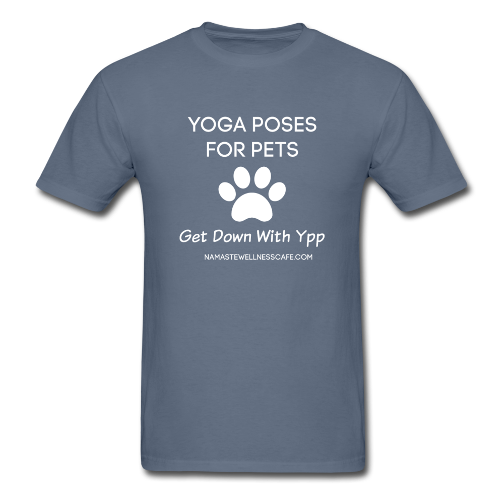 Yoga Shirt, Yoga Poses For Pets Tshirt, Yoga Gifts Yoga Fitness - denim