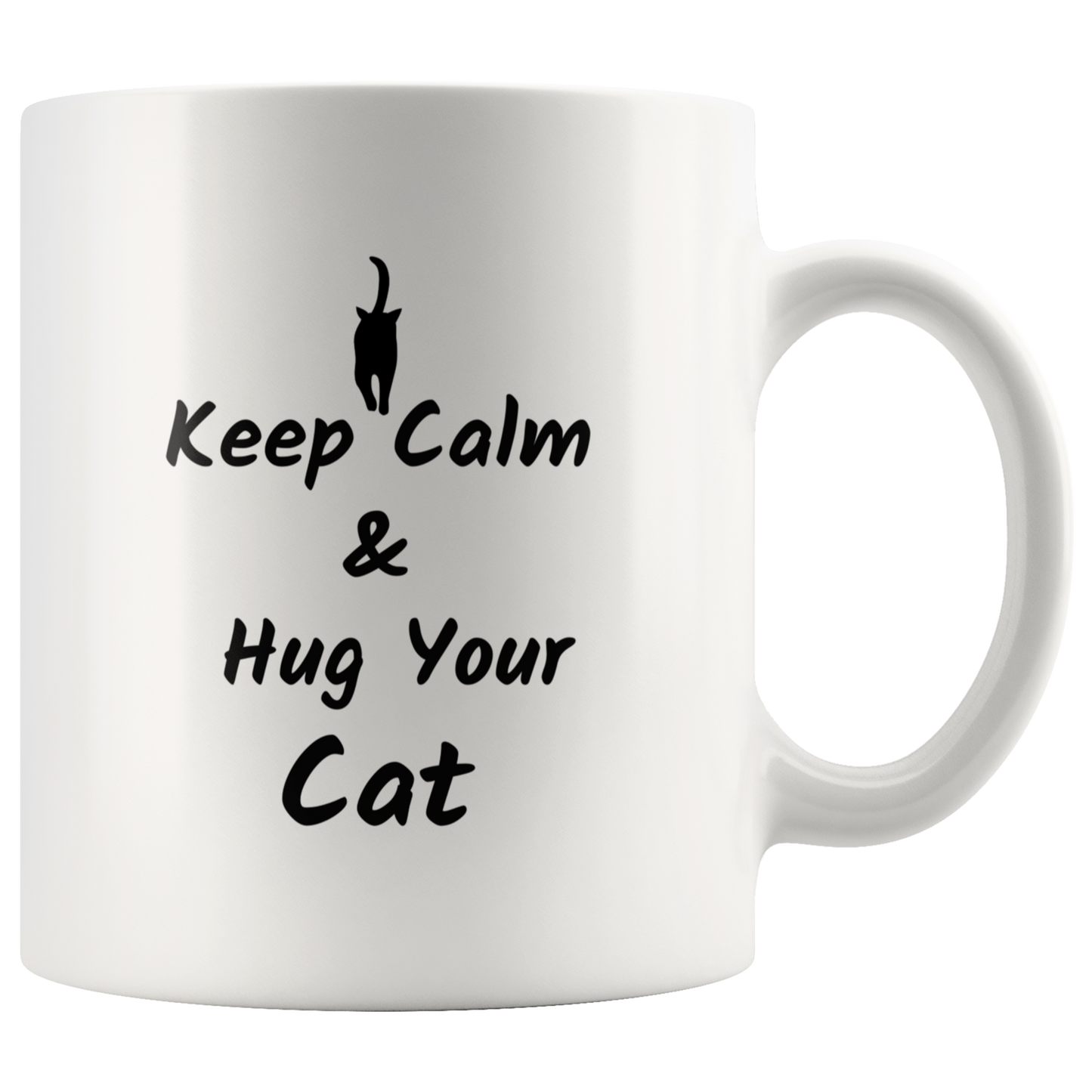 Cat Coffee Mug Cat Lover Gift  Cat Mom Cat Dad Hug your Cat Custom Mug  Birthday gift