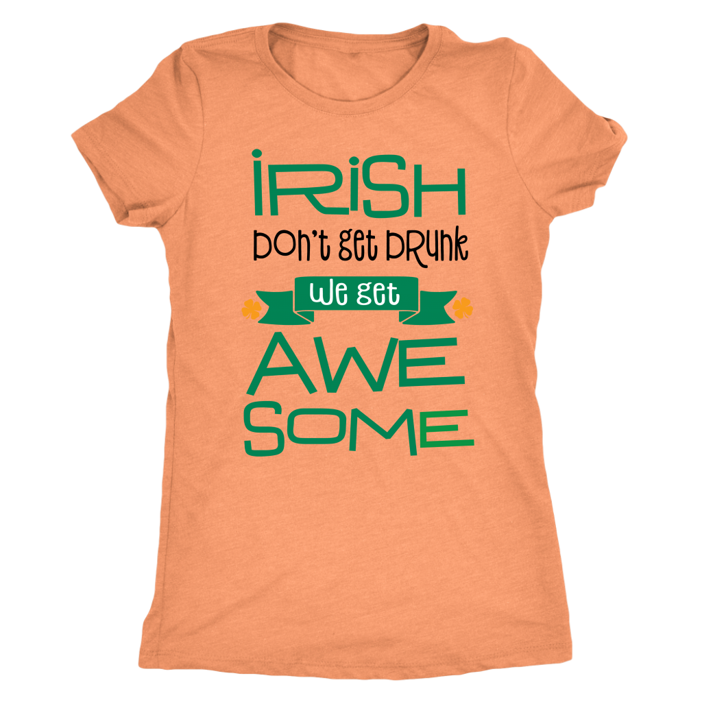 St. Patrick's Day T-Shirts Women Men Funny Shirt Cotton Triblend.