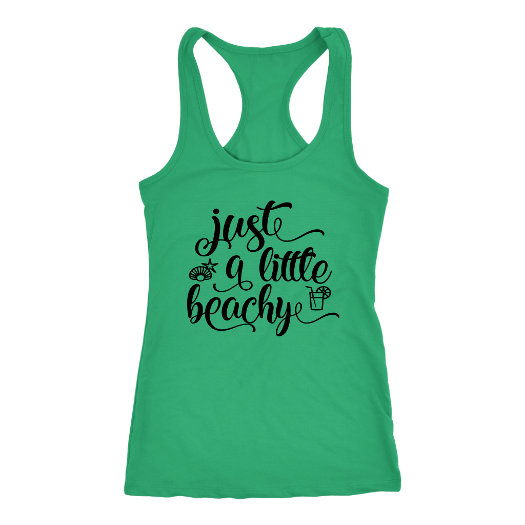 Women Tank Top Just a little beachy Green