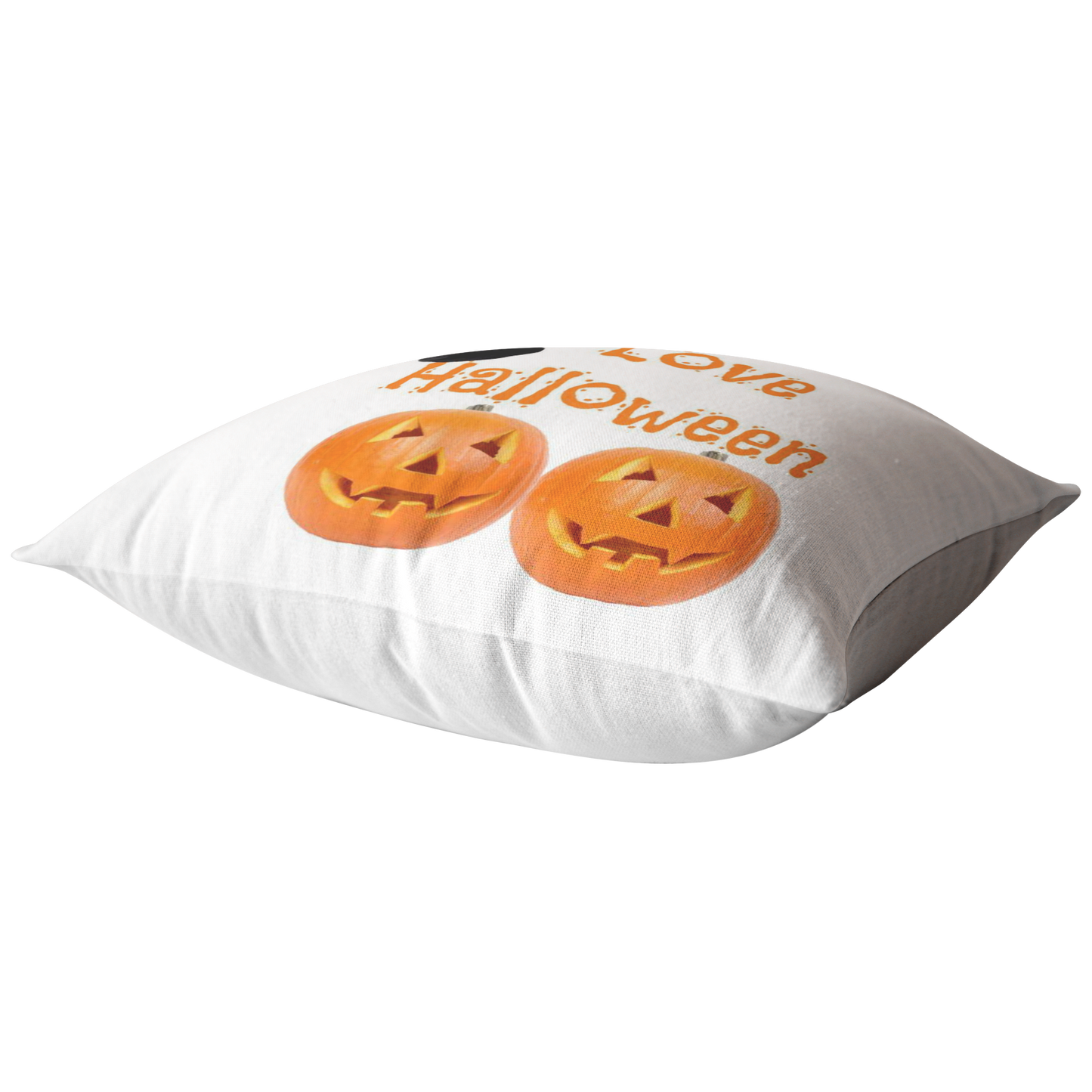 I Love Halloween Throw Pillow