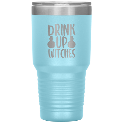Drink up Witches Halloween 30 oz Tumbler Funny Party Beer Tumbler Mug Gift