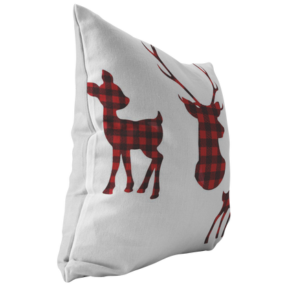Buffalo Plaid Throw Pillow  Throw Pillow Cover  Dear Family Pillow Holiday Decorative Pillow Home Decor