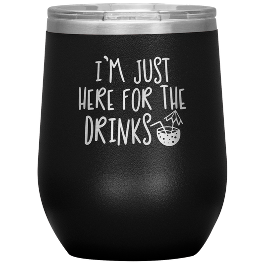 Wine Tumbler, Wine Lover Gift Funny Tumbler Wine Glass Stemless Whiskey Tumbler Party