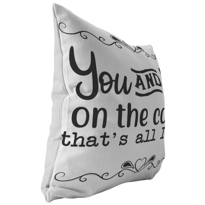 Throw pillows Valentines Gift for Him Her Home decor  You and Me on the Couch