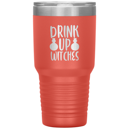 Drink up Witches Halloween 30 oz Tumbler Funny Party Beer Tumbler Mug Gift